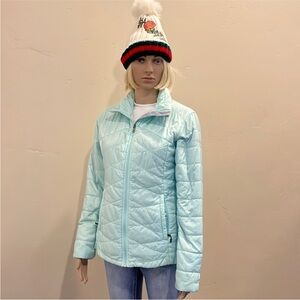 Columbia Women's Sky Blue Puffer Jacket Columbia Omni Heat Jacket size Small